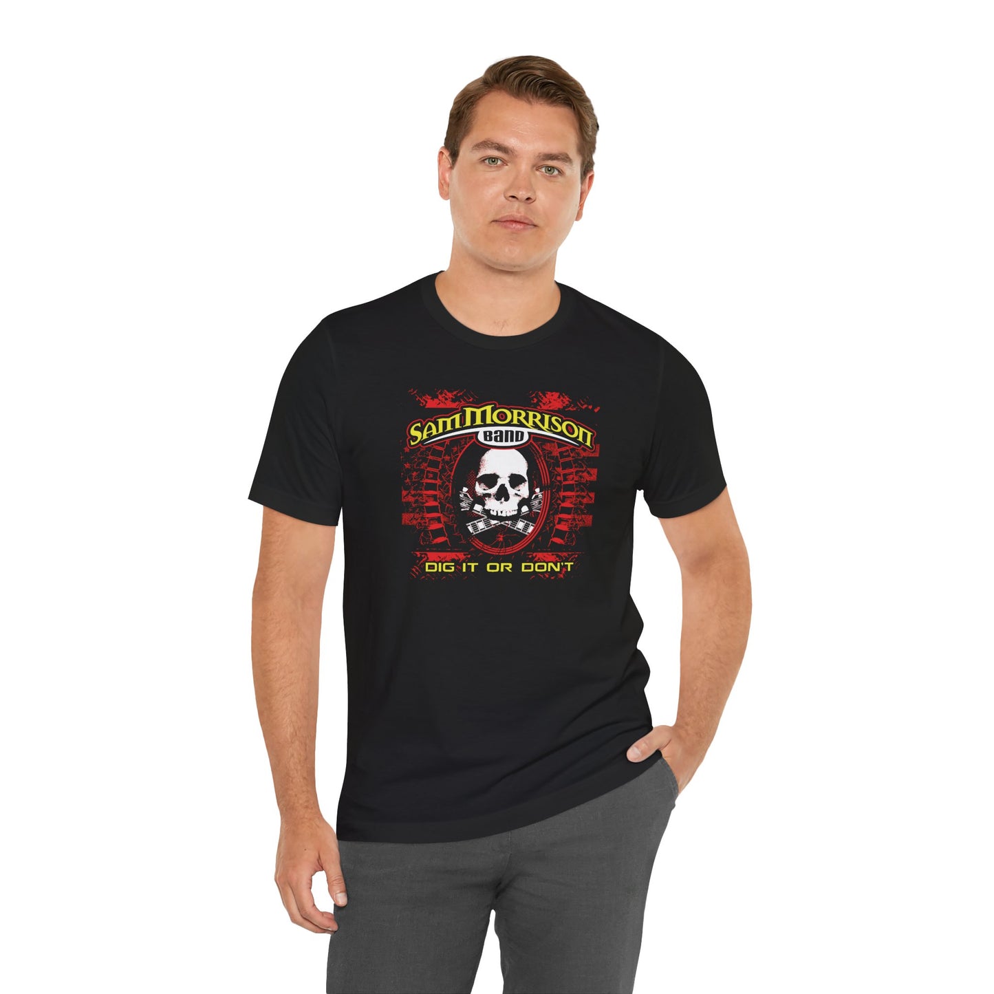 Skull Guitar Unisex Tee - "Dig It Or Don't" Album Artwork