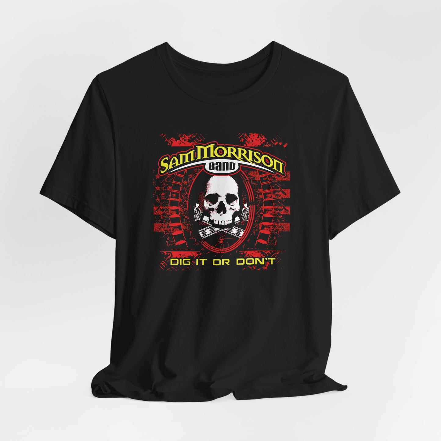 Skull Guitar Unisex Tee - "Dig It Or Don't" Album Artwork