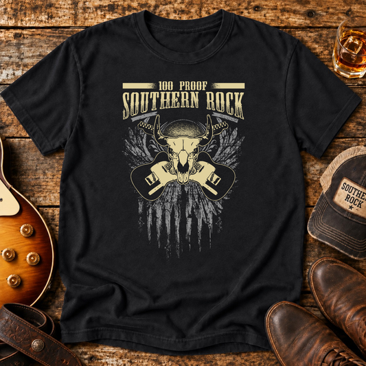 100 Proof Dueling Guitar T - Short-Sleeve Unisex T-Shirt