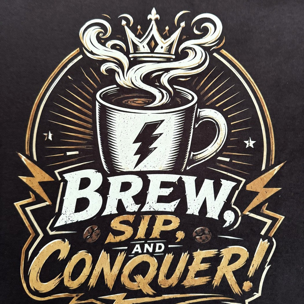 Brew, Sip & Conquer — King Tee
