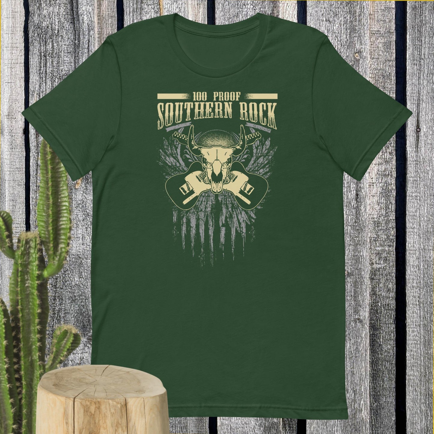 100 Proof Dueling Guitar T - Short-Sleeve Unisex T-Shirt