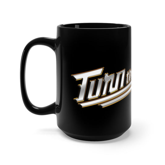 Turn The Page Black Mug 15oz