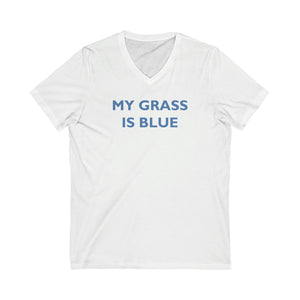 My Grass Is Blue - V Neck Tee