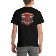 Load image into Gallery viewer, SMB Red Skull (on Back) Short Sleeve T-Shirt