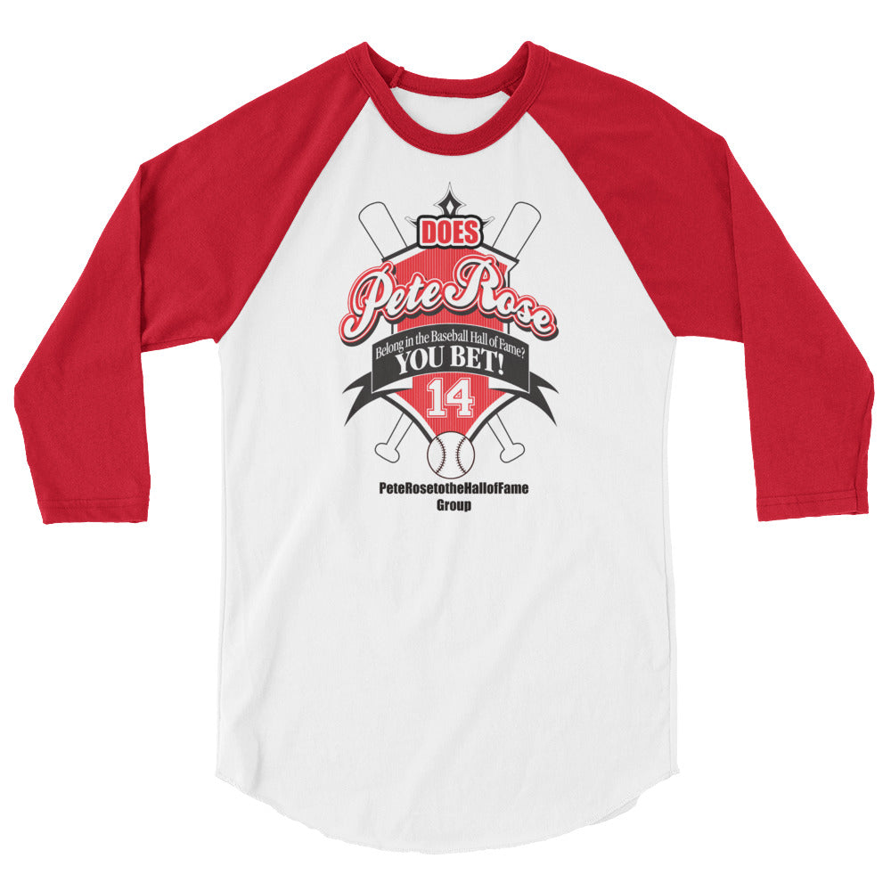 You Bet! 3/4 sleeve raglan shirt